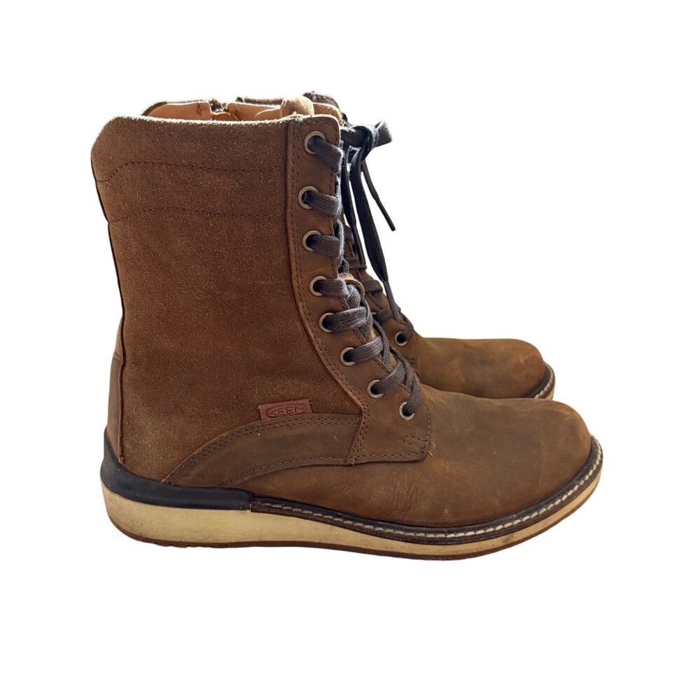 Keen Brown Suede Lace-Up Winter Boots